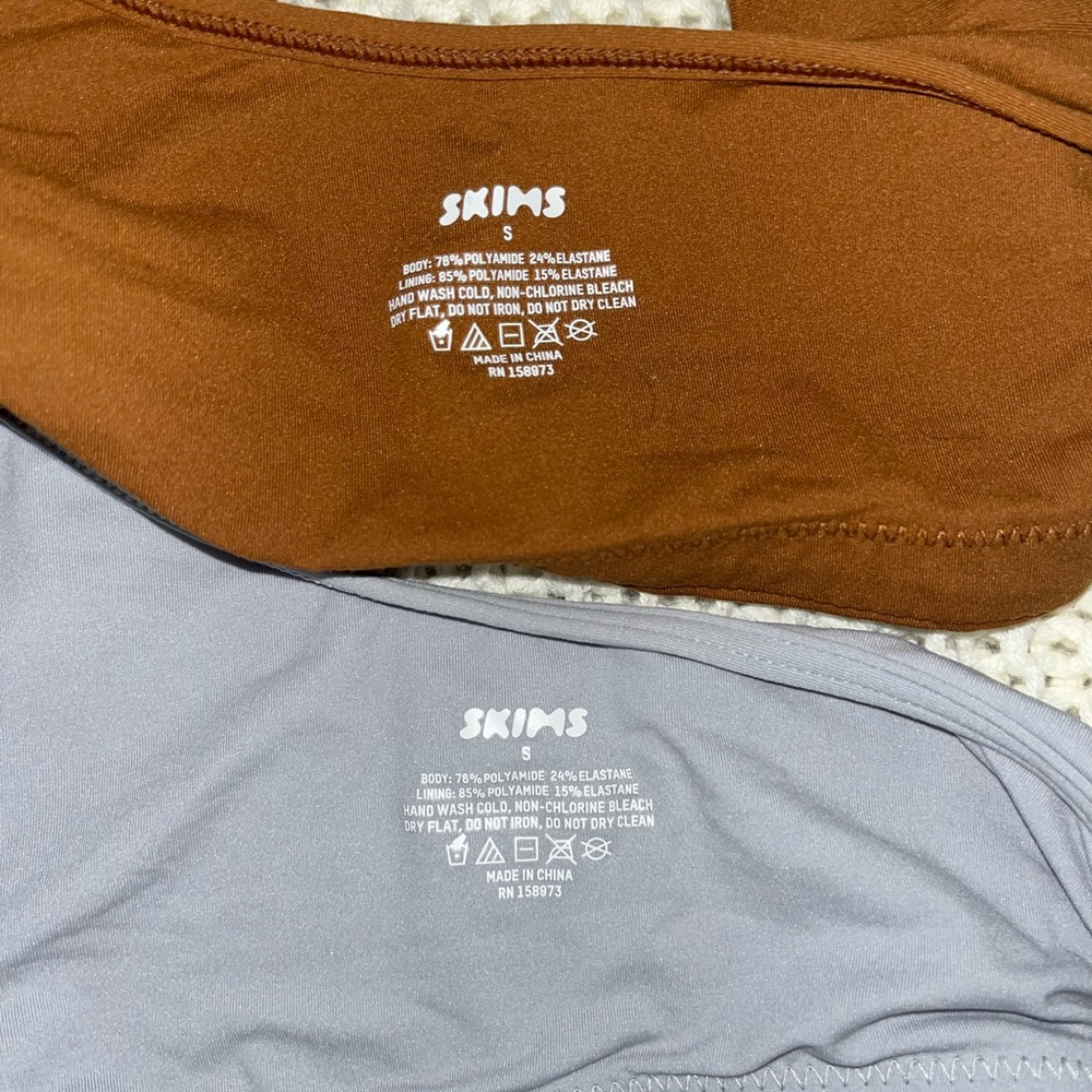 set of 2 skims bralettes